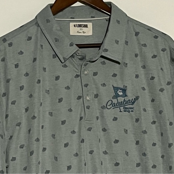 Men's Link Soul Cowboy Classic Blue Golf Polo Shirt - Picture 3 of 9